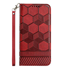Custodia Portafoglio In Pelle Cover con Supporto Y05B per Samsung Galaxy A02s Rosso