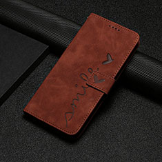 Custodia Portafoglio In Pelle Cover con Supporto Y06X per Xiaomi Redmi 12 4G Marrone