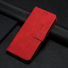 Custodia Portafoglio In Pelle Cover con Supporto Y06X per Xiaomi Redmi 12 4G Rosso