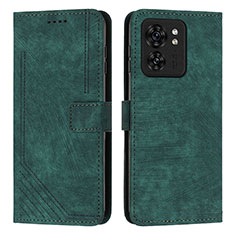 Custodia Portafoglio In Pelle Cover con Supporto Y07X per Motorola Moto Edge (2023) 5G Verde