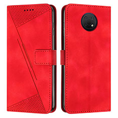 Custodia Portafoglio In Pelle Cover con Supporto Y07X per Nokia G10 Rosso