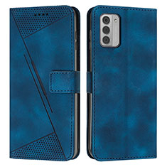 Custodia Portafoglio In Pelle Cover con Supporto Y07X per Nokia G310 5G Blu