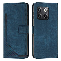 Custodia Portafoglio In Pelle Cover con Supporto Y07X per OnePlus 10T 5G Blu