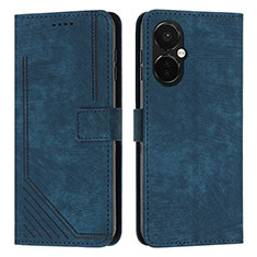 Custodia Portafoglio In Pelle Cover con Supporto Y07X per OnePlus Nord CE 3 5G Blu