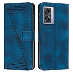 Custodia Portafoglio In Pelle Cover con Supporto Y07X per Realme Narzo 50 5G Blu