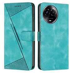 Custodia Portafoglio In Pelle Cover con Supporto Y07X per Realme V50s 5G Verde