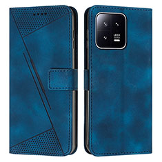 Custodia Portafoglio In Pelle Cover con Supporto Y07X per Xiaomi Mi 13 5G Blu