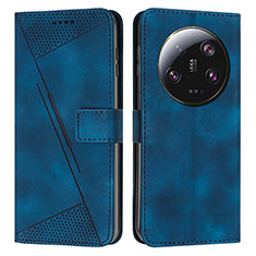 Custodia Portafoglio In Pelle Cover con Supporto Y07X per Xiaomi Mi 13 Ultra 5G Blu