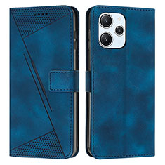 Custodia Portafoglio In Pelle Cover con Supporto Y07X per Xiaomi Redmi 12 4G Blu