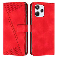 Custodia Portafoglio In Pelle Cover con Supporto Y07X per Xiaomi Redmi 12 4G Rosso