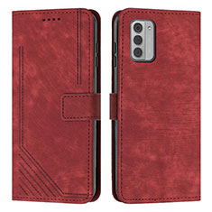 Custodia Portafoglio In Pelle Cover con Supporto Y08X per Nokia G310 5G Rosso