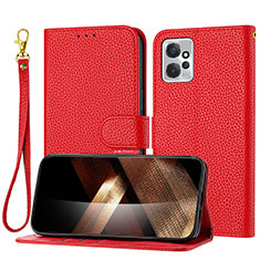 Custodia Portafoglio In Pelle Cover con Supporto Y09X per Motorola Moto G Power 5G (2023) Rosso