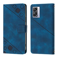Custodia Portafoglio In Pelle Cover con Supporto YB1 per OnePlus Nord N300 5G Blu