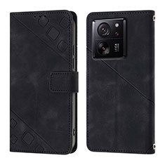 Custodia Portafoglio In Pelle Cover con Supporto YB1 per Xiaomi Mi 13T 5G Nero