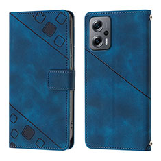 Custodia Portafoglio In Pelle Cover con Supporto YB1 per Xiaomi Redmi Note 11 Pro+ Plus 5G Blu