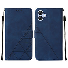 Custodia Portafoglio In Pelle Cover con Supporto YB3 per Samsung Galaxy A04E Blu