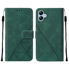 Custodia Portafoglio In Pelle Cover con Supporto YB3 per Samsung Galaxy A04E Verde