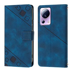 Custodia Portafoglio In Pelle Cover con Supporto YB3 per Xiaomi Mi 12 Lite NE 5G Blu