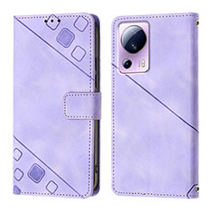 Custodia Portafoglio In Pelle Cover con Supporto YB3 per Xiaomi Mi 12 Lite NE 5G Viola