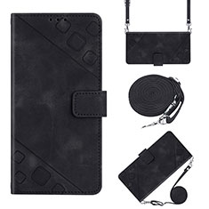 Custodia Portafoglio In Pelle Cover con Supporto YB4 per Xiaomi Redmi Note 12 Explorer Nero