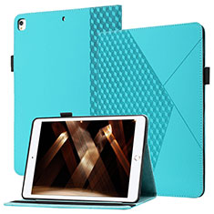Custodia Portafoglio In Pelle Cover con Supporto YX1 per Apple iPad 10.2 (2020) Azzurro