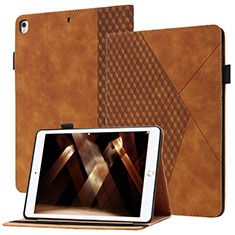 Custodia Portafoglio In Pelle Cover con Supporto YX1 per Apple iPad 10.2 (2020) Marrone