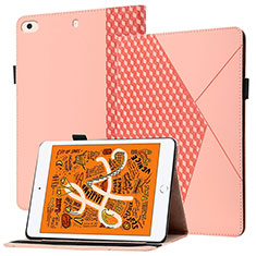 Custodia Portafoglio In Pelle Cover con Supporto YX1 per Apple iPad Mini 4 Oro Rosa