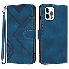 Custodia Portafoglio In Pelle Cover con Supporto YX1 per Apple iPhone 13 Pro Max Blu