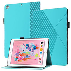 Custodia Portafoglio In Pelle Cover con Supporto YX1 per Apple New iPad 9.7 (2018) Azzurro