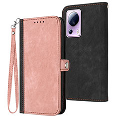 Custodia Portafoglio In Pelle Cover con Supporto YX1 per Xiaomi Mi 13 Lite 5G Oro Rosa