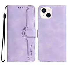 Custodia Portafoglio In Pelle Cover con Supporto YX2 per Apple iPhone 13 Lavanda