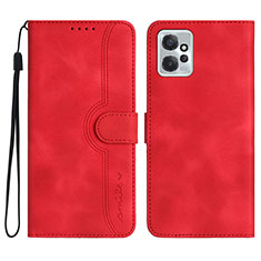 Custodia Portafoglio In Pelle Cover con Supporto YX3 per Motorola Moto G Power 5G (2023) Rosso