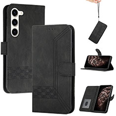 Custodia Portafoglio In Pelle Cover con Supporto YX4 per Samsung Galaxy S22 Plus 5G Nero