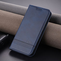 Custodia Portafoglio In Pelle Cover con Supporto YZ1 per Apple iPhone 14 Pro Blu