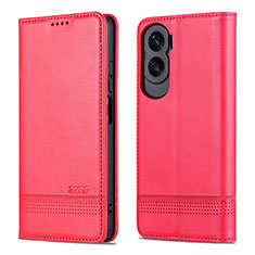 Custodia Portafoglio In Pelle Cover con Supporto YZ1 per Huawei Honor 90 Lite 5G Rosa Caldo