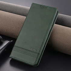 Custodia Portafoglio In Pelle Cover con Supporto YZ1 per Xiaomi Redmi Note 13 5G Verde