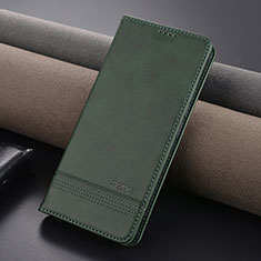 Custodia Portafoglio In Pelle Cover con Supporto YZ1 per Xiaomi Redmi Note 13 Pro 5G Verde