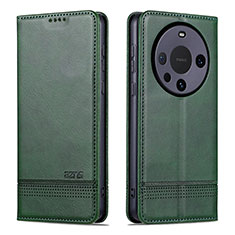 Custodia Portafoglio In Pelle Cover con Supporto YZ2 per Huawei Mate 60 Pro+ Plus Verde