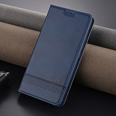 Custodia Portafoglio In Pelle Cover con Supporto YZ2 per Xiaomi Mi 14 5G Blu