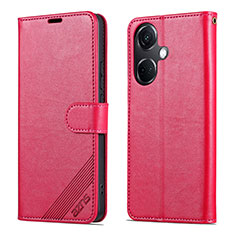 Custodia Portafoglio In Pelle Cover con Supporto YZ3 per OnePlus Nord CE 3 5G Rosa Caldo