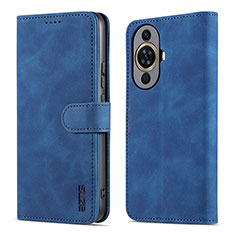 Custodia Portafoglio In Pelle Cover con Supporto YZ5 per Huawei Nova 11 Pro Blu