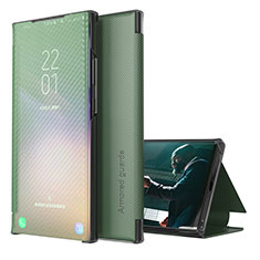 Custodia Portafoglio In Pelle Cover con Supporto ZL1 per Samsung Galaxy A02 Verde