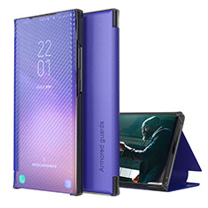 Custodia Portafoglio In Pelle Cover con Supporto ZL1 per Samsung Galaxy A21s Viola