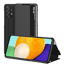 Custodia Portafoglio In Pelle Cover con Supporto ZL1 per Samsung Galaxy A52 5G Nero