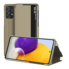 Custodia Portafoglio In Pelle Cover con Supporto ZL1 per Samsung Galaxy A72 5G Oro