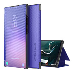 Custodia Portafoglio In Pelle Cover con Supporto ZL1 per Samsung Galaxy F12 Viola