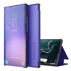 Custodia Portafoglio In Pelle Cover con Supporto ZL1 per Samsung Galaxy F62 5G Viola