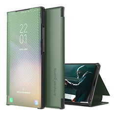 Custodia Portafoglio In Pelle Cover con Supporto ZL1 per Samsung Galaxy M31 Prime Edition Verde
