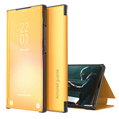 Custodia Portafoglio In Pelle Cover con Supporto ZL1 per Samsung Galaxy M62 4G Giallo