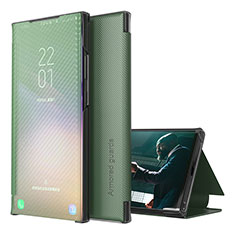 Custodia Portafoglio In Pelle Cover con Supporto ZL1 per Samsung Galaxy S20 Verde